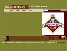 Tablet Screenshot of grandview-grill.com